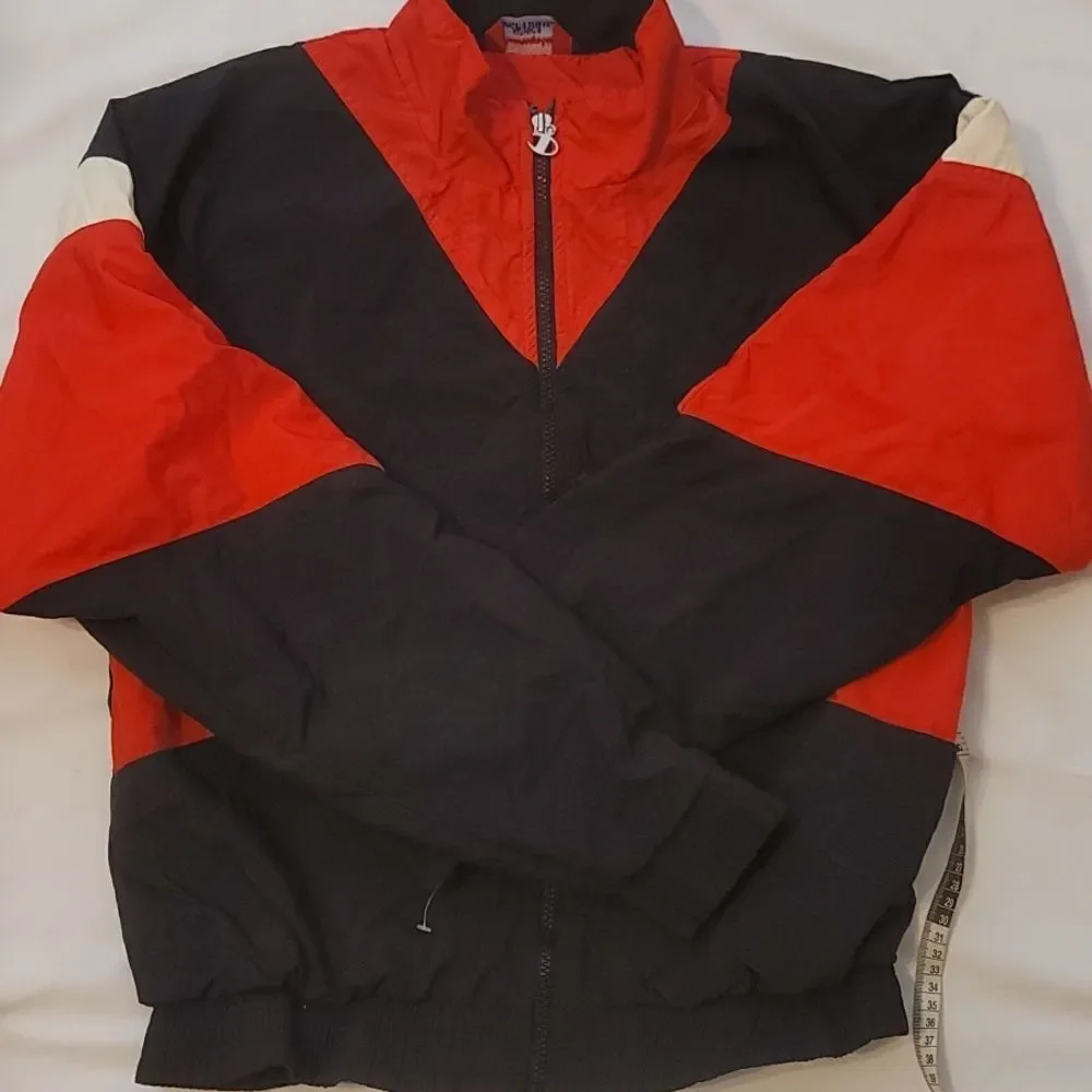 Vintage Champion Navy red wind Jacket L